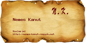 Nemes Kanut névjegykártya